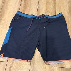 Rip Curl Navy and Teal Board Shorts